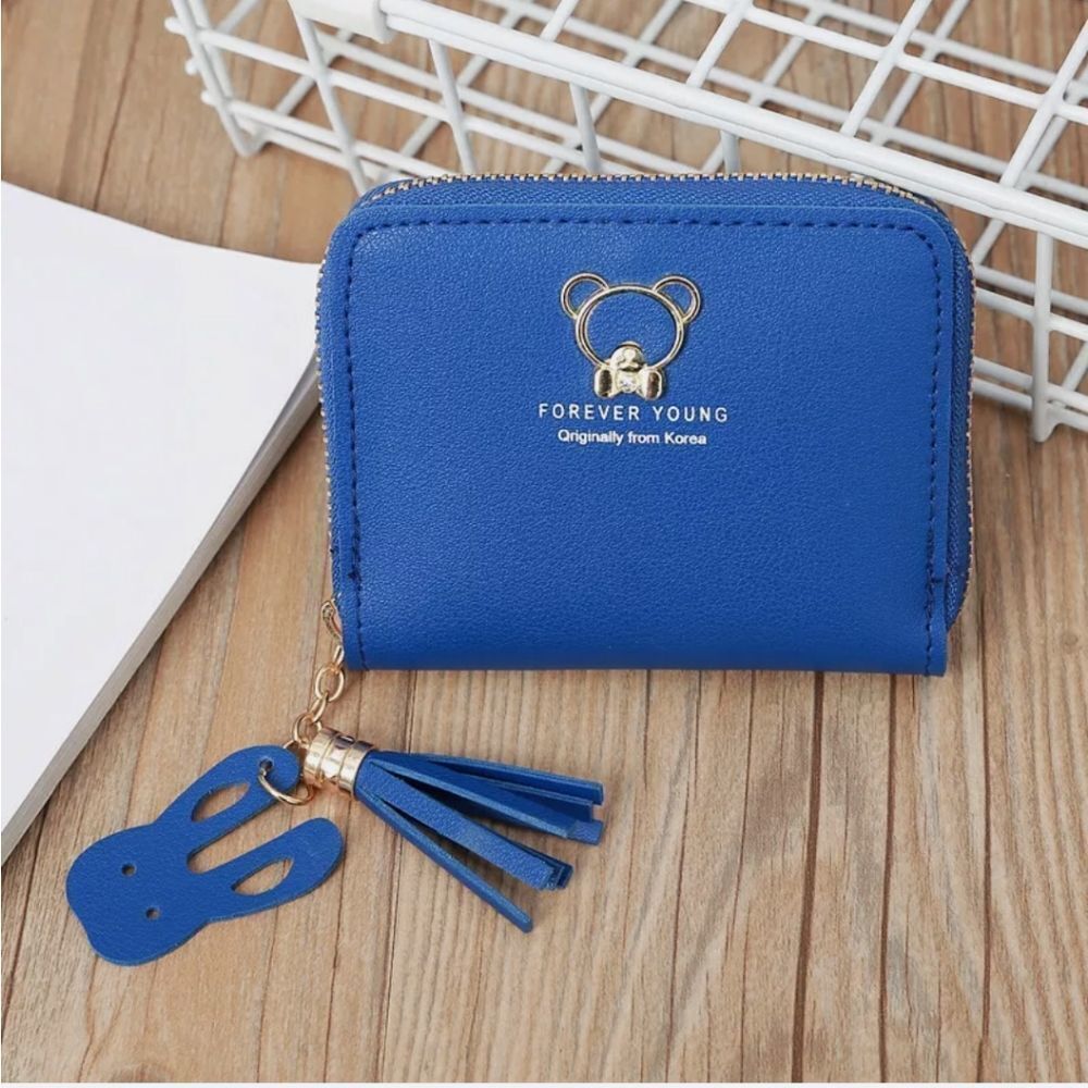 Women Small PU Wallet Leather Zip Card Holder Coin Purse Mini Handbag Bag